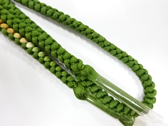  未使用品　正絹　手組帯締め